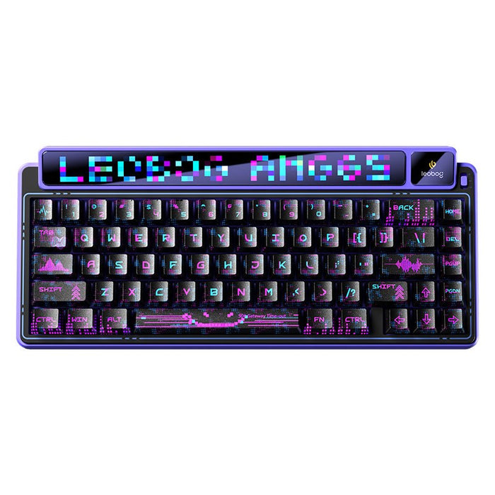 AULA Gasket AMG65 лилава RGB клавиатура LightFeather