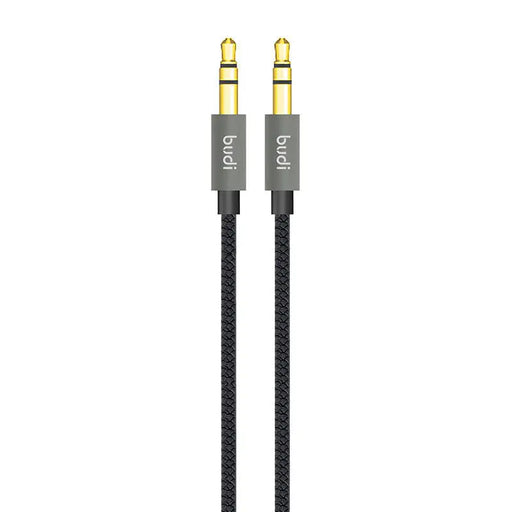 AUX кабел Budi 3.5mm мини жак 1.2m черен