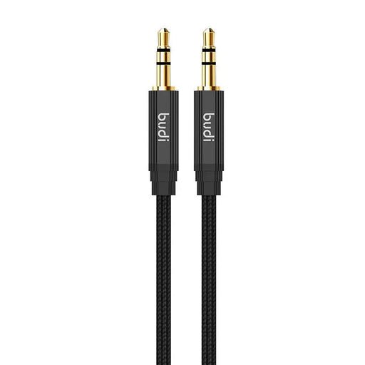 AUX кабел Budi 3.5mm мини жак към 1m черен