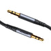 AUX кабел Joyroom 3.5mm мини жак 1.2m черен (SY-A08)