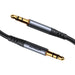 AUX кабел Joyroom 3.5mm мини жак 1.2m черен (SY-A08)