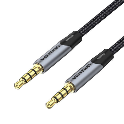AUX кабел Vention BAQHD TRRS 3.5mm 0.5m сив