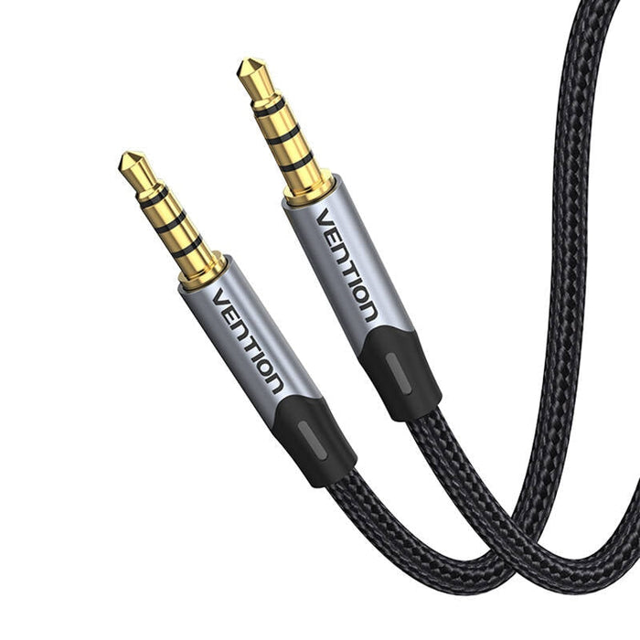 AUX кабел Vention BAQHF TRRS 3.5mm 1m сив