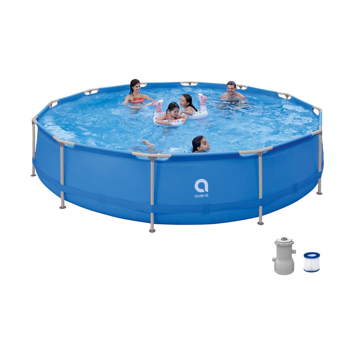 Комплект басейн с кръгла рамка AVENLI 427x84