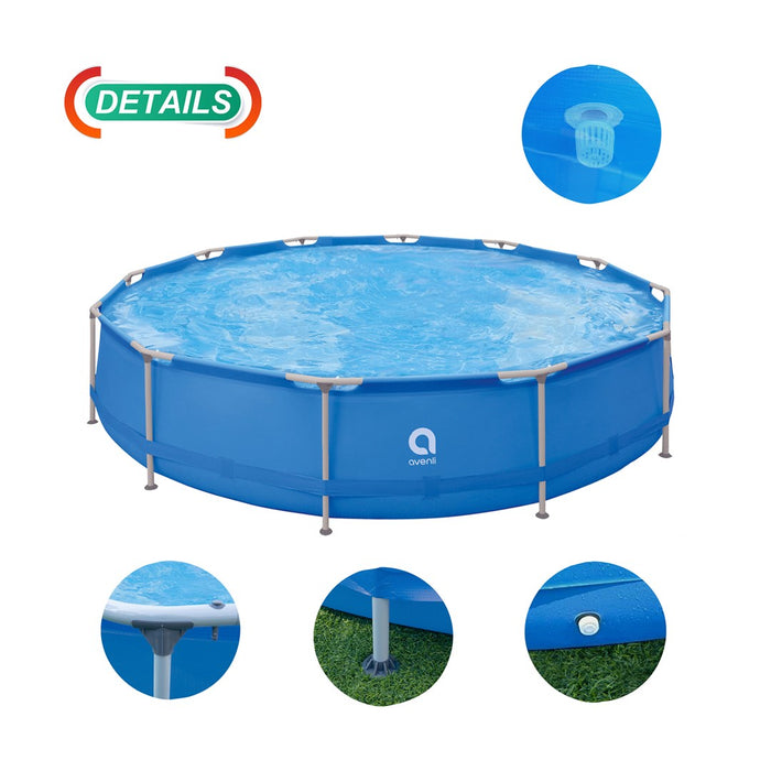 Комплект басейн с кръгла рамка AVENLI 427x84