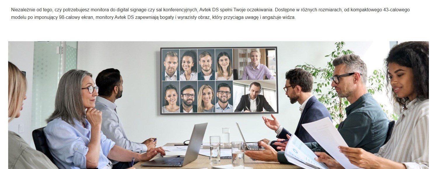 Avtek DS2 75" информационен дисплей