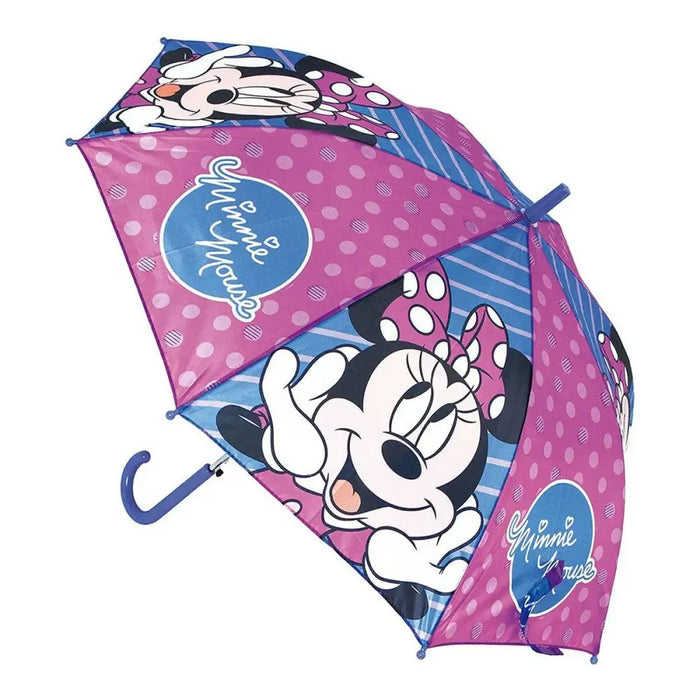 Автоматичен Чадър Minnie Mouse Lucky Син Розов (Ø 84 cm)