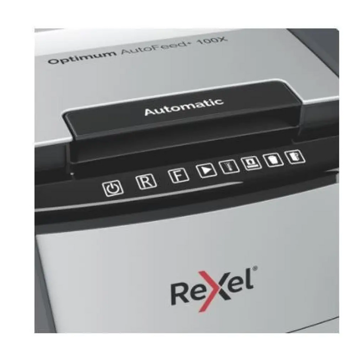 Автоматичен шредер Rexel AutoFeed + 100X P-4 изрязва