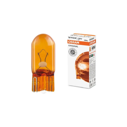 АВТОМОБИЛНА ЛАМПА 2827 WY5W ORANGE 12V W2,1x9.5d UNPACKED