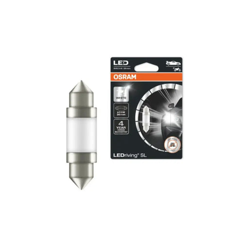 АВТОМОБИЛНА LED ЛАМПА 6418DWP-01B 0,6W 12V C5W 36mm 6000K