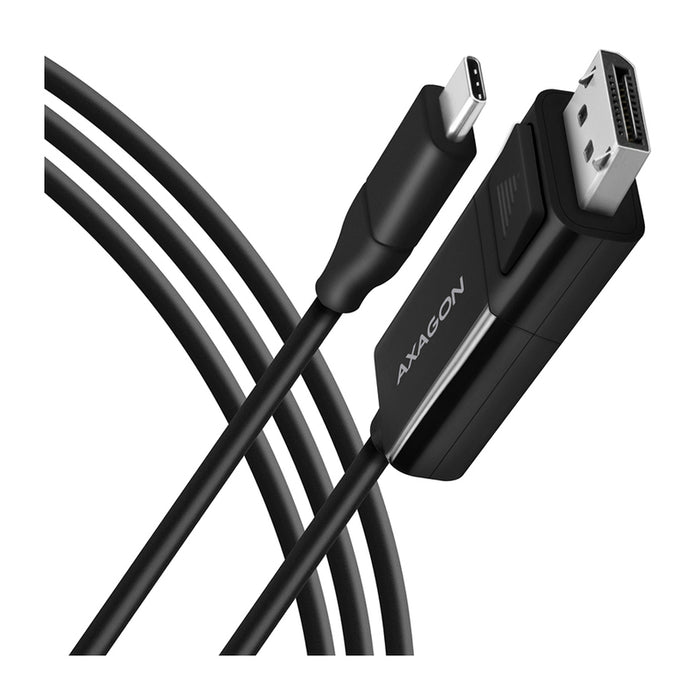 Кабел от източник с USB-C AXAGON към приемник с DisplayPort USB-C ->DISPLAYPORT RVC-DPC работи само в тази посока