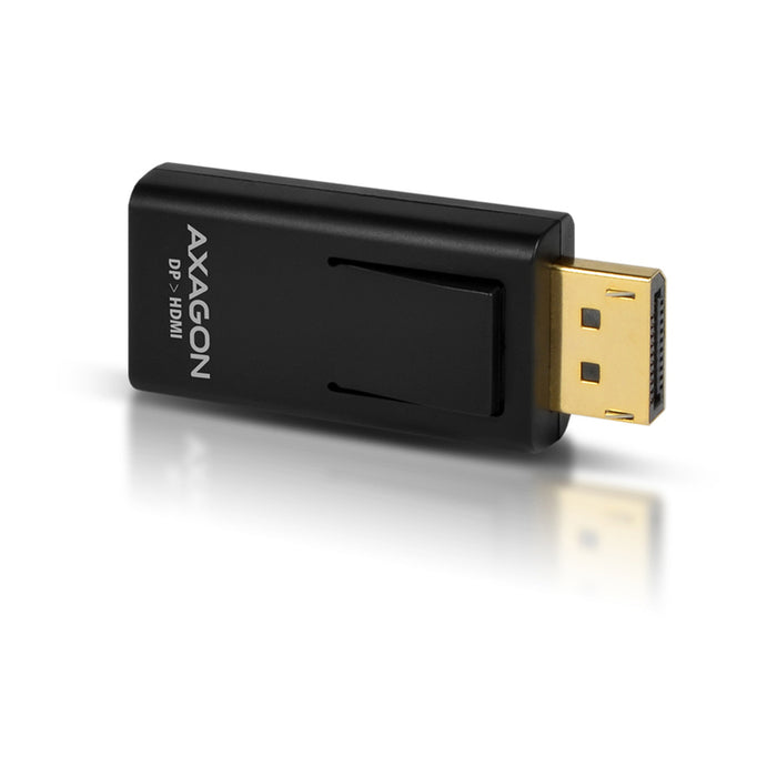 Кабел адаптер от сигнал с мъжко AXAGON DisplayPort към женско HDMI DISPLAYPORT -> HDMI RVD-HI работи само в тази посока