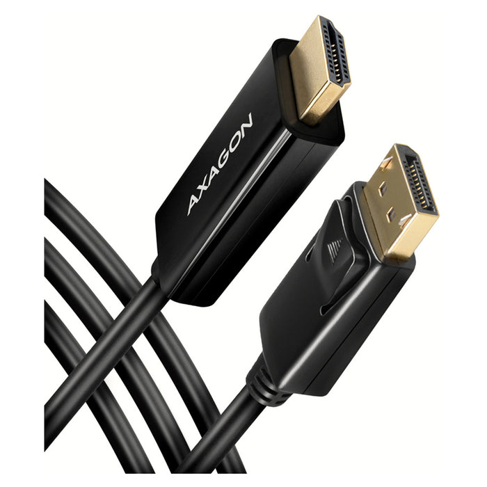Кабел от източник с DisplayPort AXAGON към приемник с HDMI DISPLAYPORT>HDMI RVD-HI14C2 работи само в тази посока