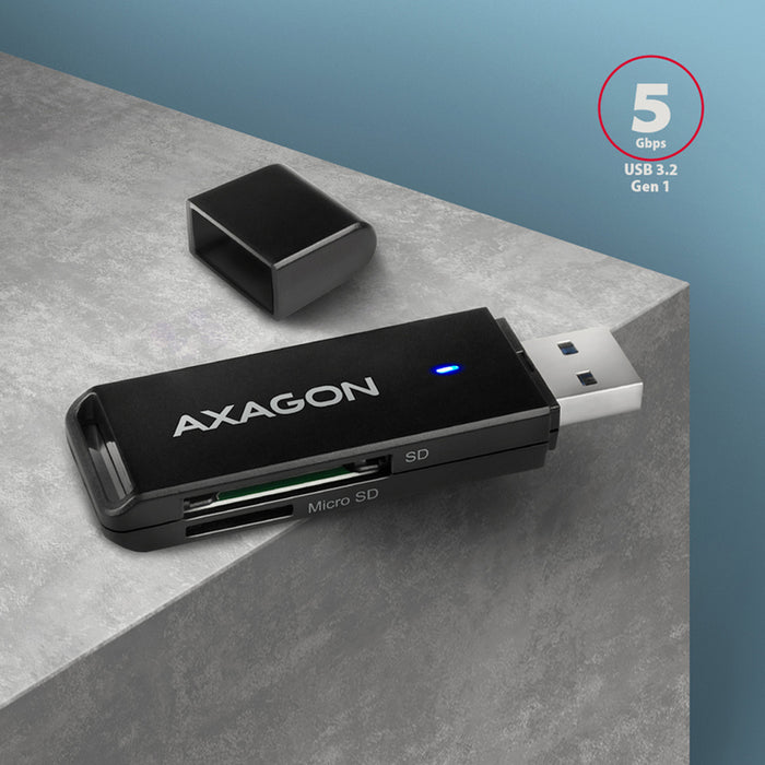 ЧЕТЕЦ ЗА КАРТИ AXAGON USB-A CRE-S2N