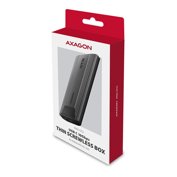 SSD КУТИЯ AXAGON USB-C 3.2 EEM2-GTS2