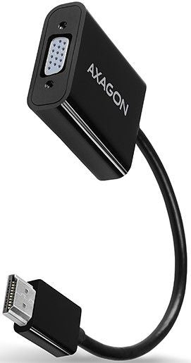 Адаптер AXAGON - RVH-VGAN, HDMI/VGA, Audio OUT, черен