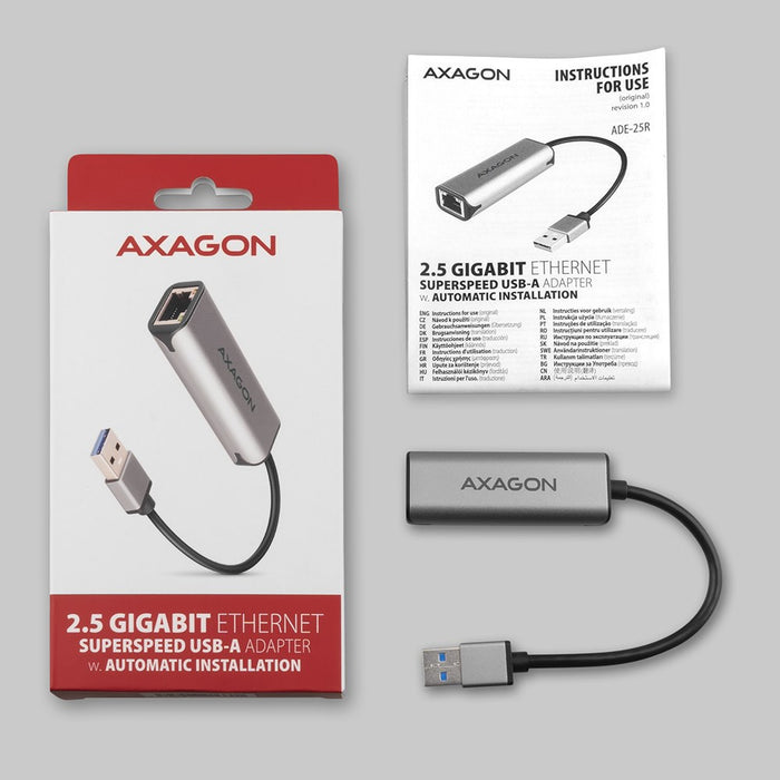 Axagon ADE-25R мрежова карта Вътрешен Ethernet 5000 Mbit/s