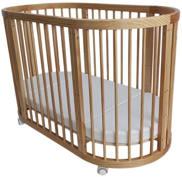 Бебешка кошара 7 в 1 Azaria - Multi, с матрак, Natural