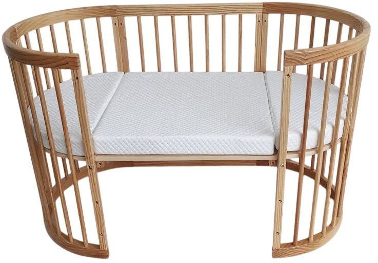 Бебешка кошара 7 в 1 Azaria - Multi, с матрак, Natural