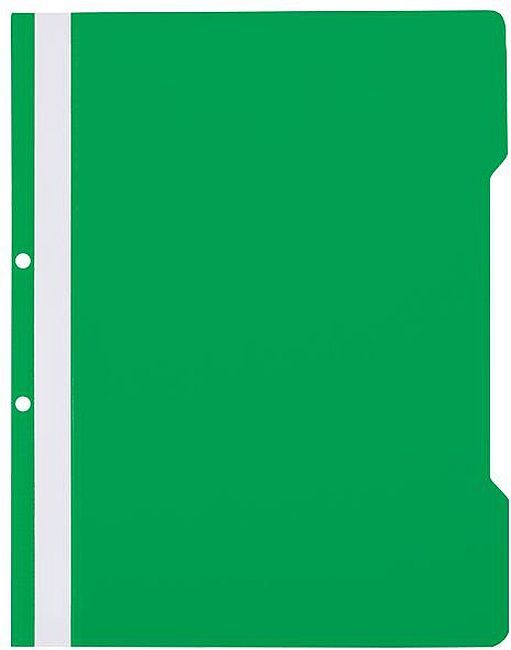 Папка с перфорация B-Max - A4, зелена