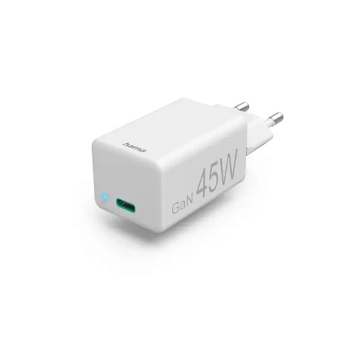 Бързо зарядно HAMA 220V USB-C PD/Qualcomm®/GaN 45 W Бял