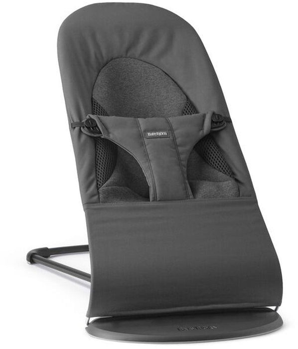 Бебешки шезлонг BabyBjorn - Balance Soft, Tri Fabric, Dark Grey