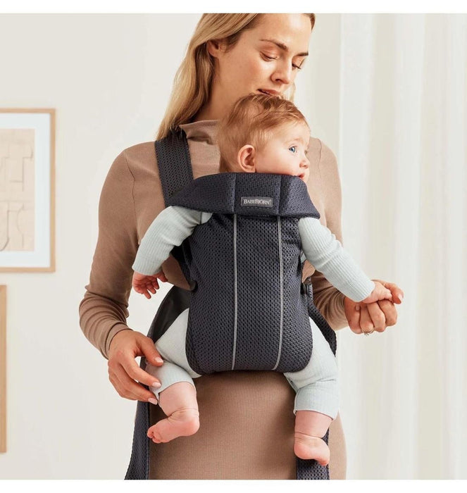 Ергономична раница BabyBjorn - Mini, 3D Mesh, Anthracite