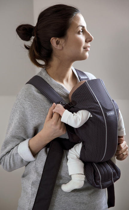 Ергономична раница BabyBjorn - Mini, 3D Mesh, Anthracite