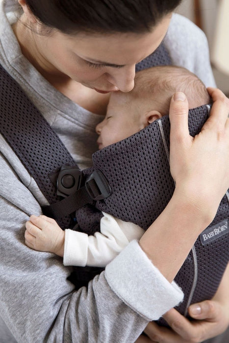 Ергономична раница BabyBjorn - Mini, 3D Mesh, Anthracite