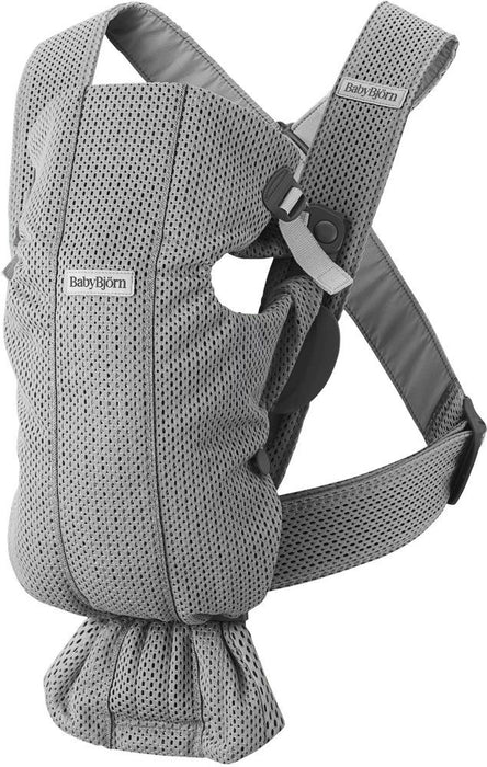 Ергономична раница BabyBjörn - Mini, 3D Mesh, Grey