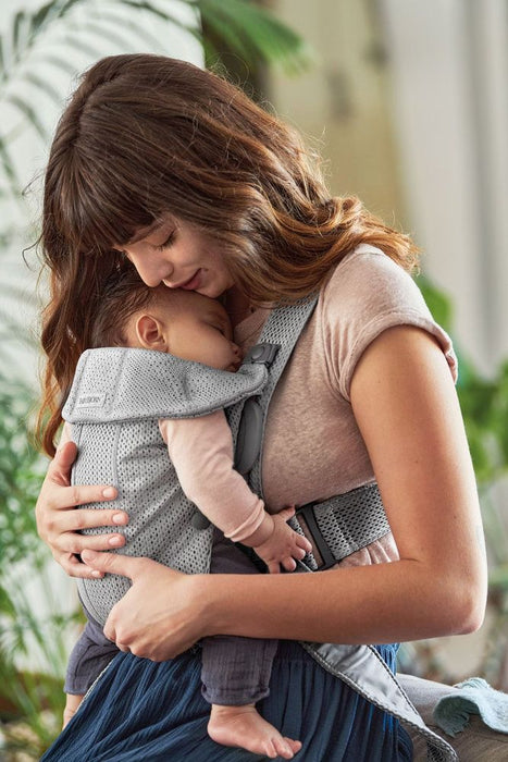 Ергономична раница BabyBjörn - Mini, 3D Mesh, Grey