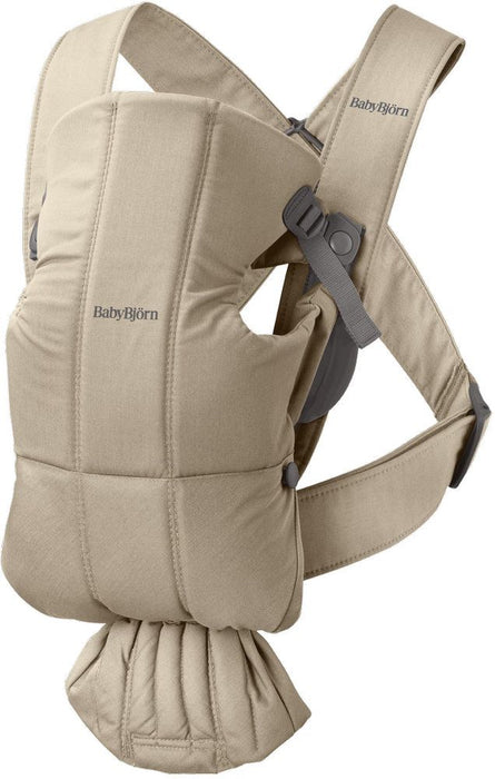 Ергономична раница BabyBjorn - Mini, Woven, Beige