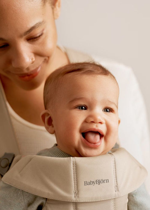 Ергономична раница BabyBjorn - Mini, Woven, Beige