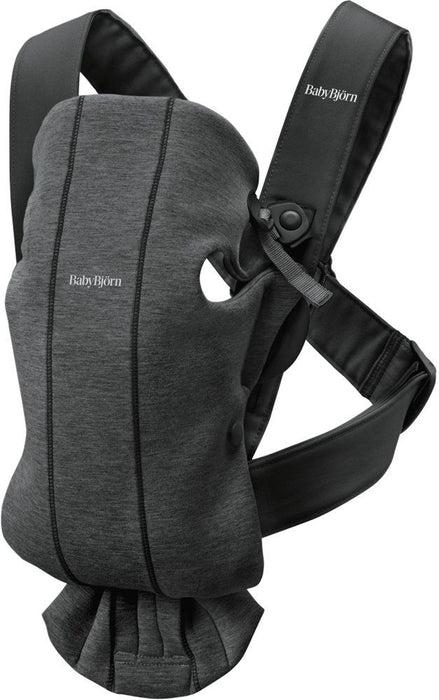 Ергономична раница BabyBjorn - Mini, 3D Jersey, Charcoal Grey