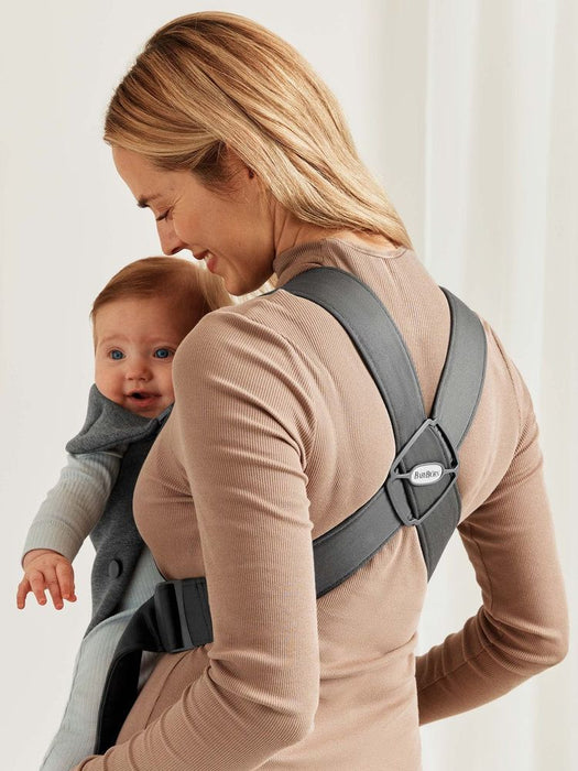 Ергономична раница BabyBjorn - Mini, 3D Jersey, Dark Grey