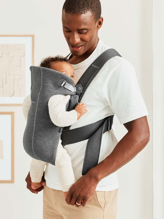 Ергономична раница BabyBjorn - Mini, 3D Jersey, Dark Grey