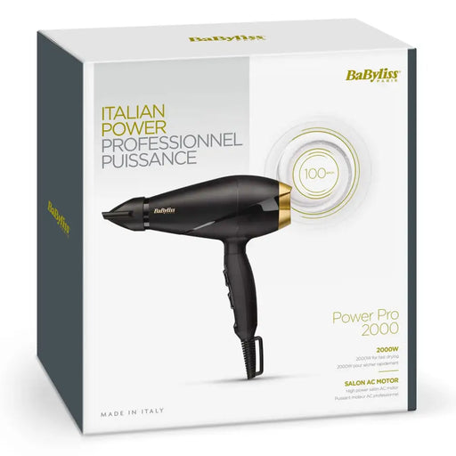 BaByliss 6704E сешоар 2000 W Черен Златен
