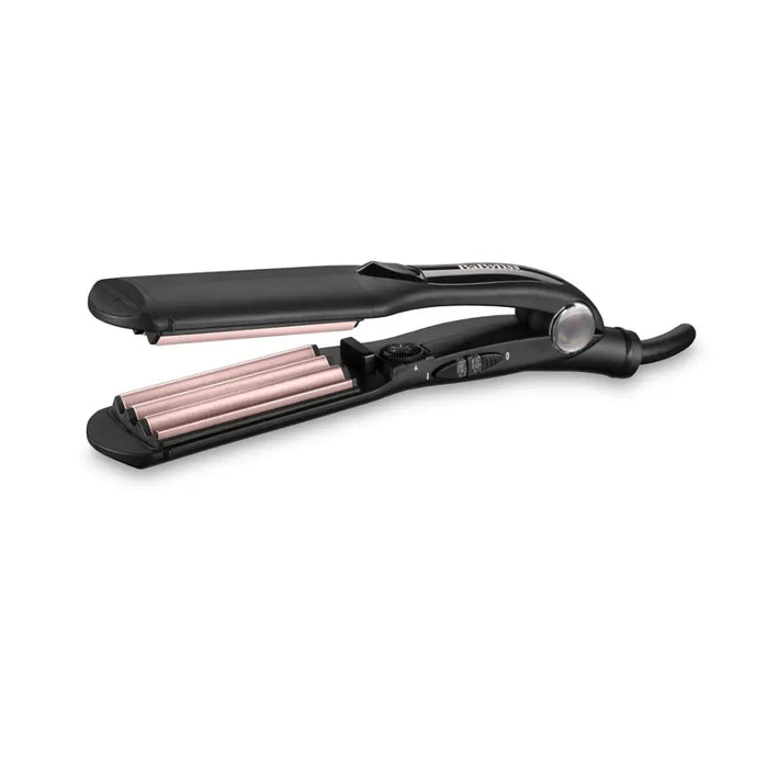 BaByliss The Crimper Текстурираща ютия Топло черно розово