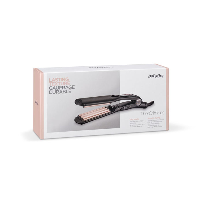 BaByliss The Crimper Текстурираща ютия Топло черно, розово 70,9" (1,8 м)