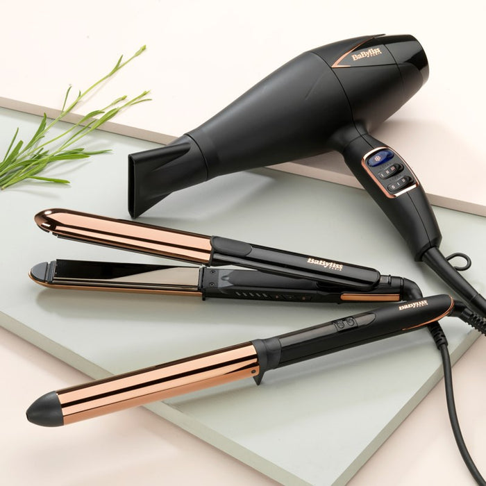 Маша за коса BaByliss Straight & Curl Brilliance Топлочерен, Розов 3 м