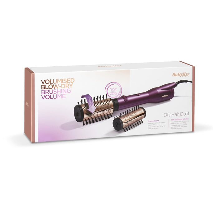 BaByliss AS950E Big Hair двойна четка с горещ въздух Топло черно, розово злато, виолетово 650 W 98,4" (2,5 м)