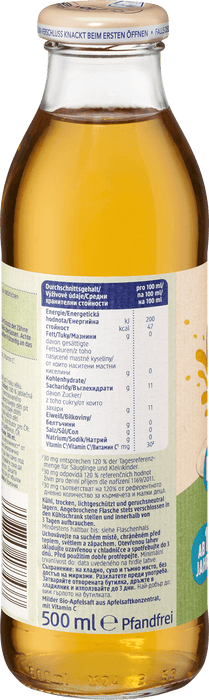 100% био ябълков сок, 1+г, 500 ml