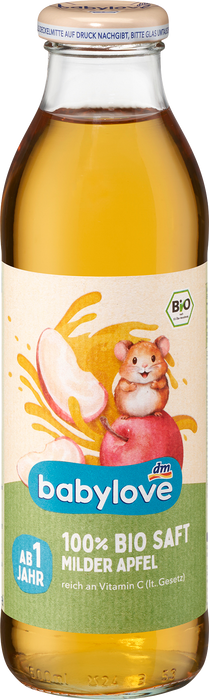 100% био ябълков сок, 1+г, 500 ml