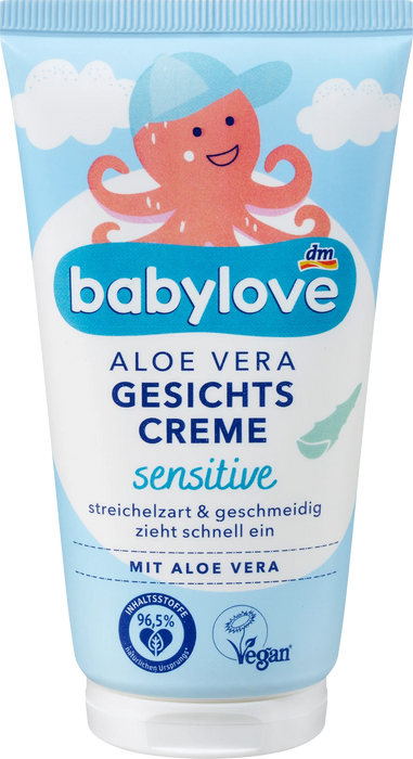 Бебешки крем за лице Sensitive с алое вера, 75 ml