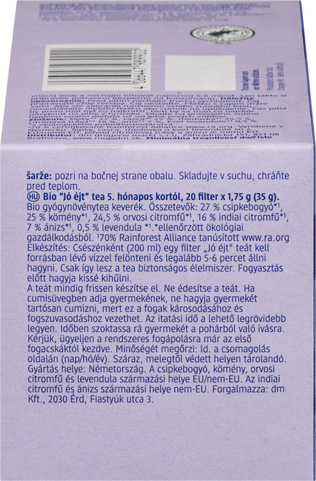 Био билков чай Лека нощ, (20x1,75g), 35 g