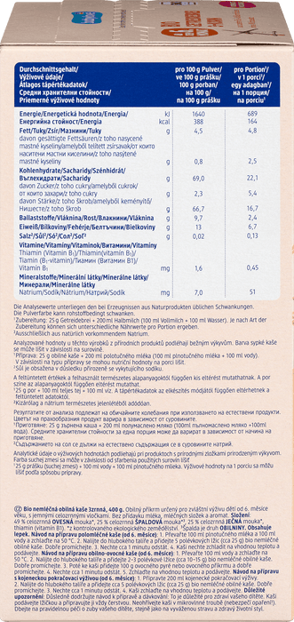 Био каша от 3 вида пълнозърнести житни култури, от 6+м, 2 x 200 g, 400 g