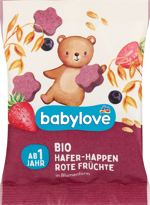 Био овесени хапки с червени плодове, 1+г, 40 g