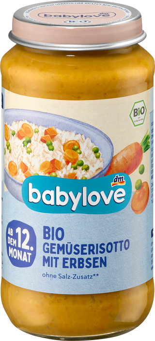 Био ризото със зеленчуци и грах, 12+м, 250 g