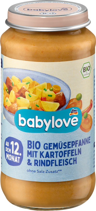 Био зеленчуково меню с картофи и говеждо, 12+м,, 250 g