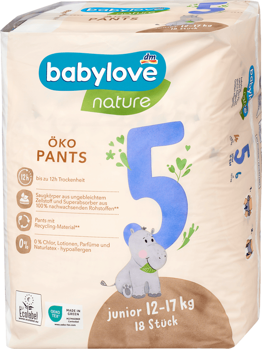 Гащички ЕКО Junior, размер 5, (12-17 kg), 18 бр